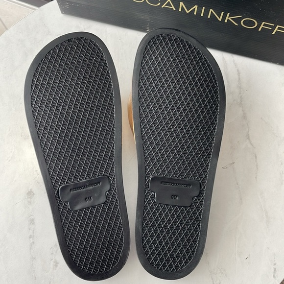 Rebecca Minkoff New Samara Gold Slide Size 9 - Picture 4 of 4